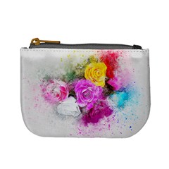 Flowers Bouquet Art Abstract Mini Coin Purses by Celenk