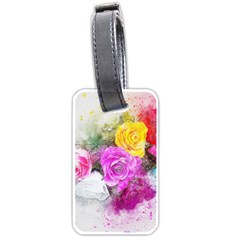 Flowers Bouquet Art Abstract Luggage Tags (one Side)  by Celenk