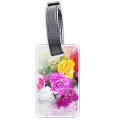 Flowers Bouquet Art Abstract Luggage Tags (two Sides) by Celenk