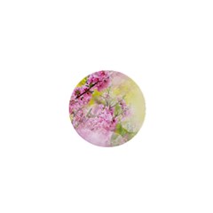 Flowers Pink Art Abstract Nature 1  Mini Magnets