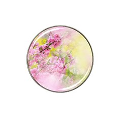Flowers Pink Art Abstract Nature Hat Clip Ball Marker (10 Pack) by Celenk
