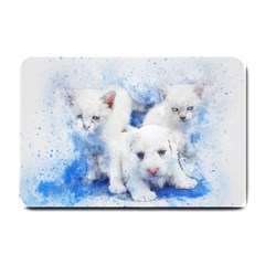 Dog Cats Pet Art Abstract Small Doormat 