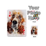 Dog Basset Pet Art Abstract Playing Cards 54 (Mini)  Front - Diamond3