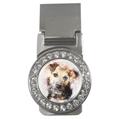 Dog Animal Pet Art Abstract Money Clips (cz)  by Celenk