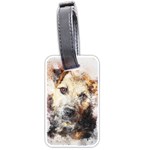 Dog Animal Pet Art Abstract Luggage Tags (One Side)  Front