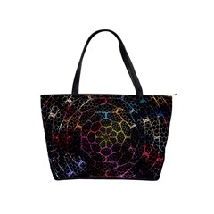 Background Grid Art Abstract Shoulder Handbags