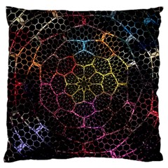 Background Grid Art Abstract Large Cushion Case (Two Sides)