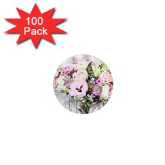 Flowers Bouquet Art Abstract 1  Mini Magnets (100 Pack)  by Celenk