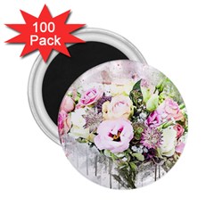 Flowers Bouquet Art Abstract 2 25  Magnets (100 Pack)  by Celenk