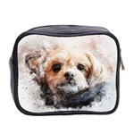 Dog Animal Pet Art Abstract Mini Toiletries Bag 2-Side Back