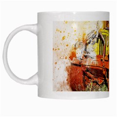 Car Old Car Fart Abstract White Mugs by Celenk