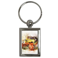 Car Old Car Fart Abstract Key Chains (rectangle) 