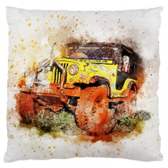 Car Old Car Fart Abstract Large Cushion Case (two Sides)