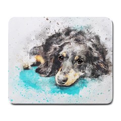 Dog Animal Art Abstract Watercolor Large Mousepads by Celenk