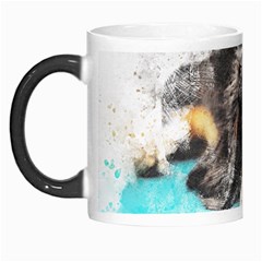 Dog Animal Art Abstract Watercolor Morph Mugs by Celenk