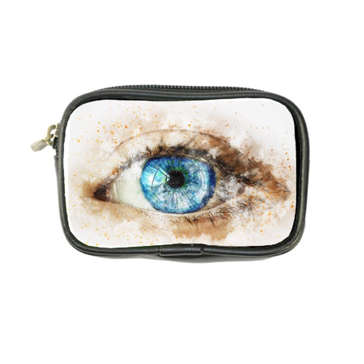 Eye Blue Girl Art Abstract Coin Purse