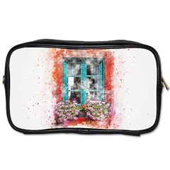Window Flowers Nature Art Abstract Toiletries Bags by Celenk
