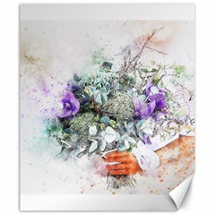 Flowers Bouquet Art Abstract Canvas 20  X 24   by Celenk