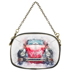 Red Car Old Car Art Abstract Chain Purses (two Sides)  by Celenk