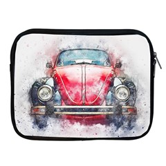 Red Car Old Car Art Abstract Apple Ipad 2/3/4 Zipper Cases