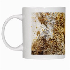 Bear Baby Sitting Art Abstract White Mugs