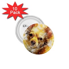 Dog Animal Art Abstract Watercolor 1.75  Buttons (10 pack)