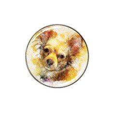 Dog Animal Art Abstract Watercolor Hat Clip Ball Marker