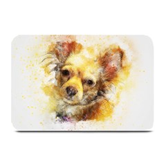 Dog Animal Art Abstract Watercolor Plate Mats