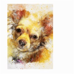 Dog Animal Art Abstract Watercolor Large Garden Flag (Two Sides)