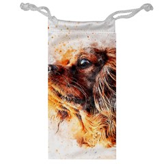 Dog Animal Pet Art Abstract Jewelry Bag by Celenk