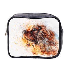Dog Animal Pet Art Abstract Mini Toiletries Bag 2-side by Celenk