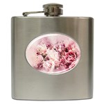 Flowers Bouquet Art Abstract Hip Flask (6 oz) Front