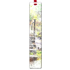 River Bridge Art Abstract Nature Large Book Marks by Celenk