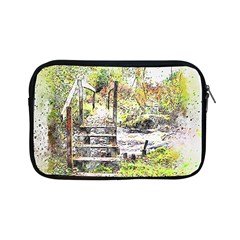 River Bridge Art Abstract Nature Apple Ipad Mini Zipper Cases by Celenk