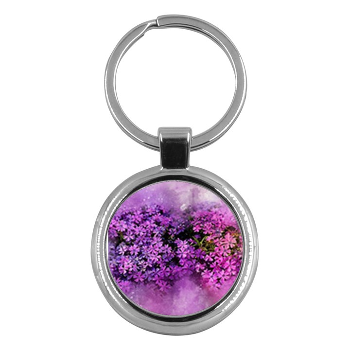 Flowers Spring Art Abstract Nature Key Chains (Round) 