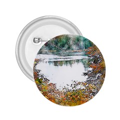 River Water Art Abstract Stones 2 25  Buttons