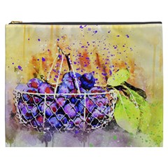 Fruit Plums Art Abstract Nature Cosmetic Bag (xxxl) 