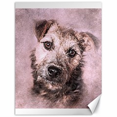 Dog Pet Terrier Art Abstract Canvas 18  X 24   by Celenk