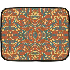 Multicolored Abstract Ornate Pattern Double Sided Fleece Blanket (mini)  by dflcprints