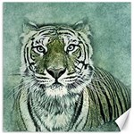 Tiger Cat Art Abstract Vintage Canvas 20  x 20   19 x19.27  Canvas - 1