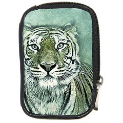 Tiger Cat Art Abstract Vintage Compact Camera Cases by Celenk