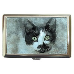 Cat Pet Art Abstract Vintage Cigarette Money Cases by Celenk