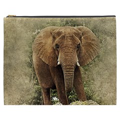 Elephant Animal Art Abstract Cosmetic Bag (xxxl) 