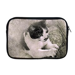 Cat Pet Art Abstract Vintage Apple Macbook Pro 17  Zipper Case by Celenk