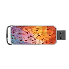 Music Notes Portable Usb Flash (one Side)