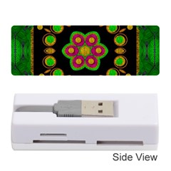 Magic Of Life A Orchid Mandala So Bright Memory Card Reader (stick)  by pepitasart