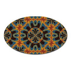 Tapestry Pattern Oval Magnet by linceazul