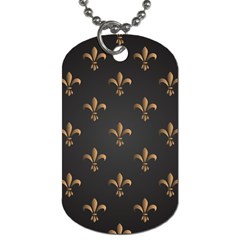 Fleur De Lis Dog Tag (two Sides) by NouveauDesign