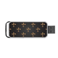 Fleur De Lis Portable Usb Flash (two Sides) by NouveauDesign