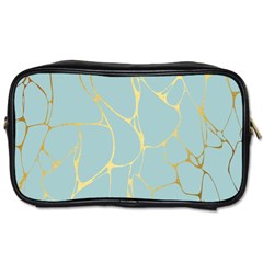 Mint,gold,marble,pattern Toiletries Bags 2-side